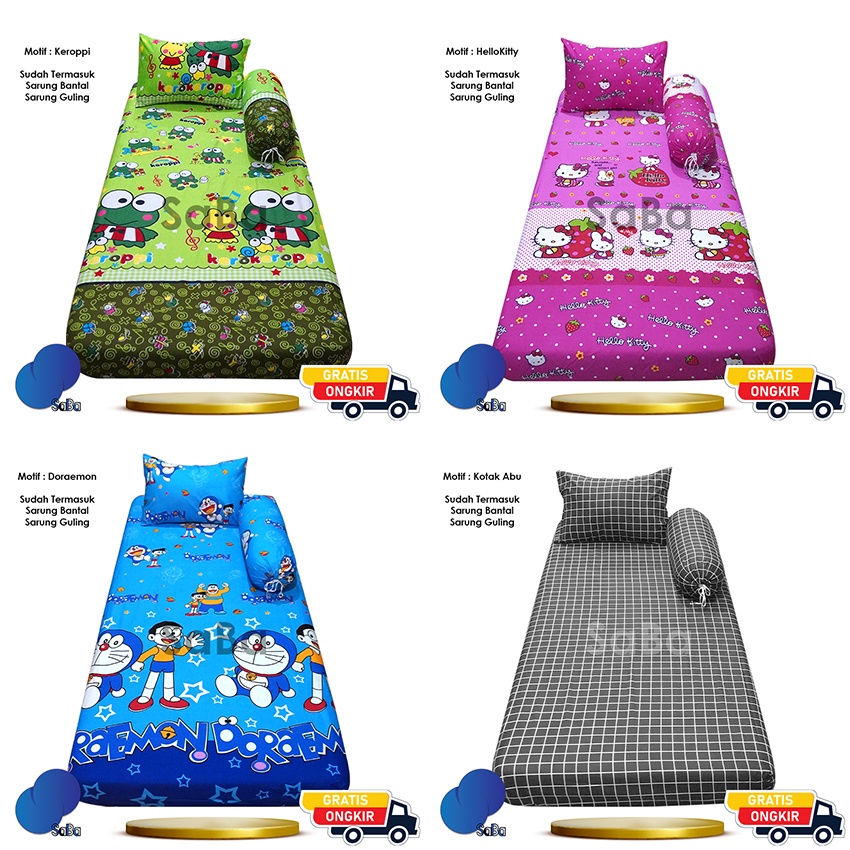 Sprei Single Ukuran 90x200 Motif Aesthetic Dan Polos Sudut Karet