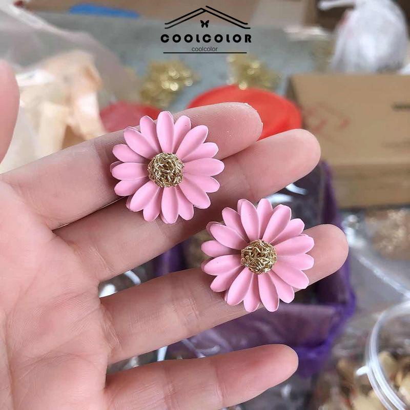 COD❤️Anting Bunga Matahari Daisy Krisan Korea Fashion Sederhana Gaya Untuk Wanita- cl