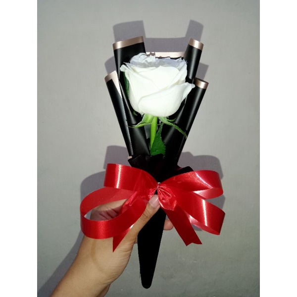 buket mawar asli 1 tangkai