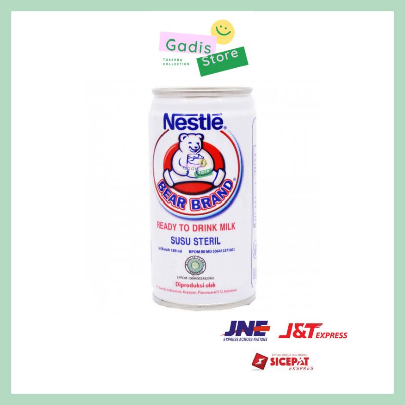 

Bear Brand Susu Kaleng Steril 189 Ml
