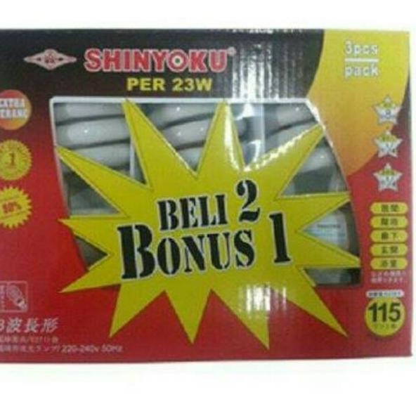 Terpercaya SHINYOKU lampu PER 23w 23 watt shinyoku paket