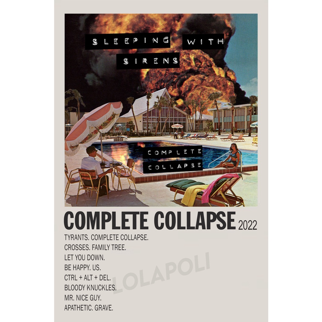 Poster Cover Album Complete Collapse - Sleeping With Sirens