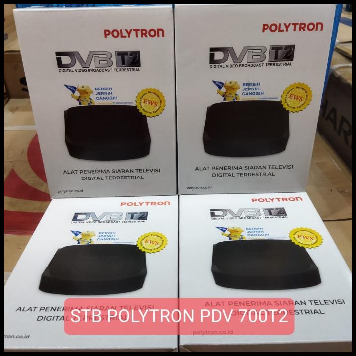 STB SET TOP BOX DIGITAL POLYTRON / RECEIVER TV DIGITAL DVB T2 POLYTRON