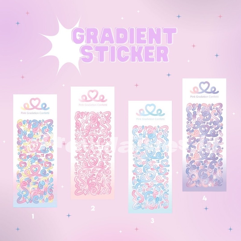 

Gradient Deco Stickers ₊˚