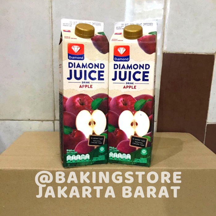 

DIAMOND JUICE APPLE UNSWEET 946 ML - Jus Apel