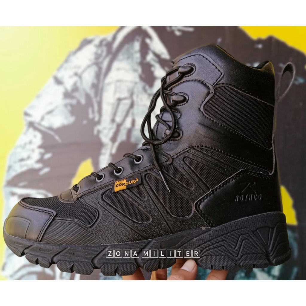 Sepatu Boots Tactical ROTHCO 8 inch hitam bisa cod