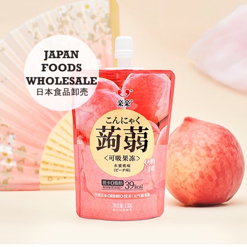 Qin Qin Konjac Jelly Drink Peach Flavor / jelly drink impor