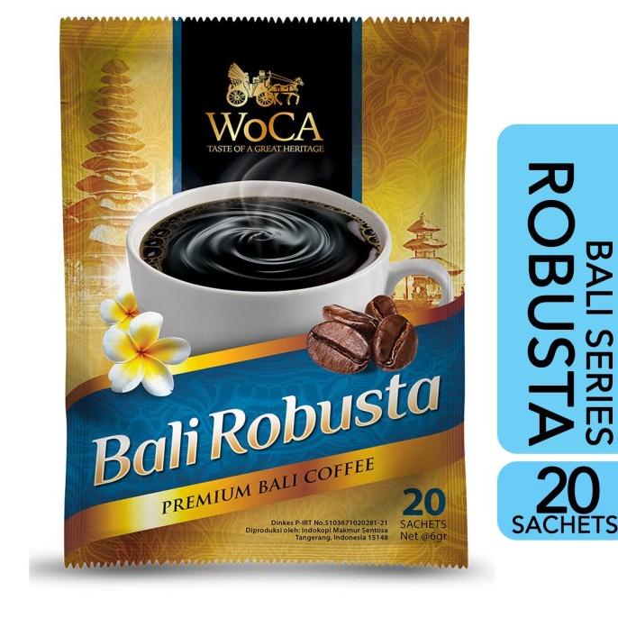 

[BISA COD] WoCA Kopi Bali Robusta 20 Sachets
