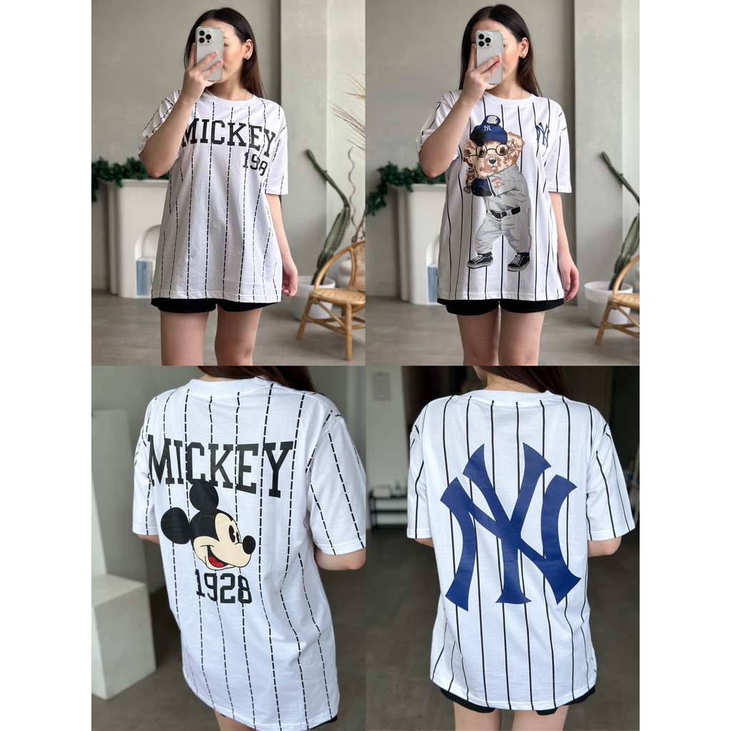 Kaos Baseball Oversized Full Print Bahan Katun