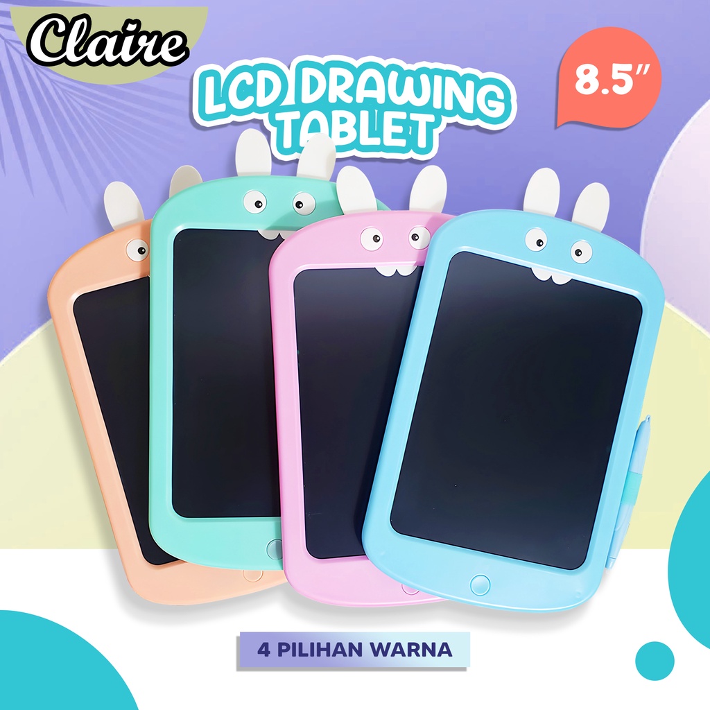 Papan Tulis Anak Karakter Kelinci / Papan Tulis Gambar Hapus Tulis Anak / LCD Drawing Tablet