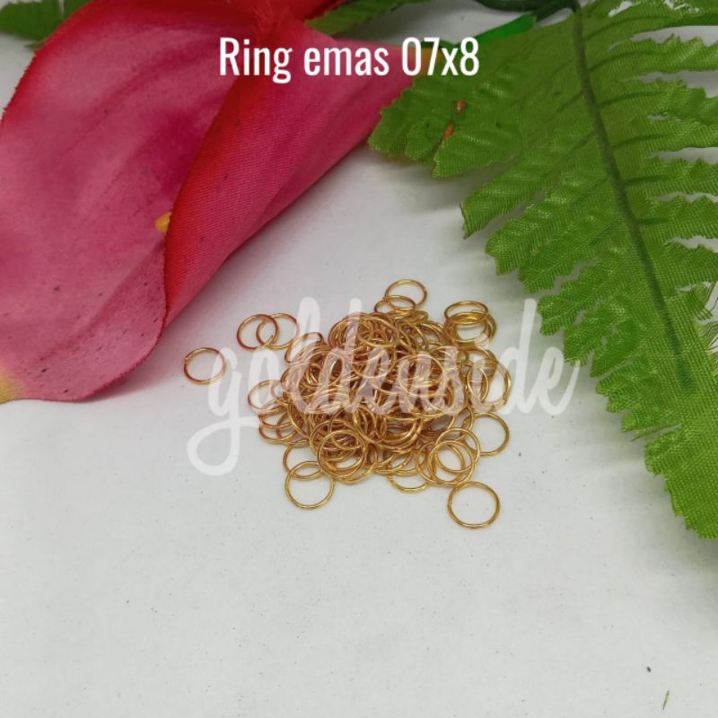 Ring aksesoris 8mm per bungkus 10gr