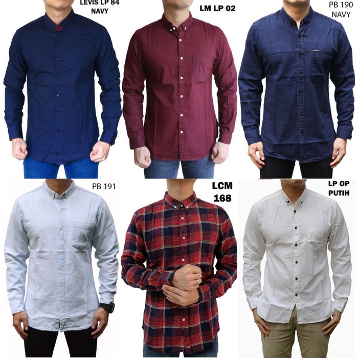 KEMEJA PRIA LENGAN PANJANG BAJU KERJA CASUAL HEM DISTRO SLIM MURAH HIGHT QUALITY