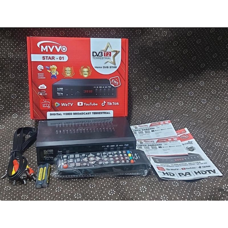 Set Top Box Tv Digital MYVO STAR 01 DVBT2 / STB MYVO STAR-01