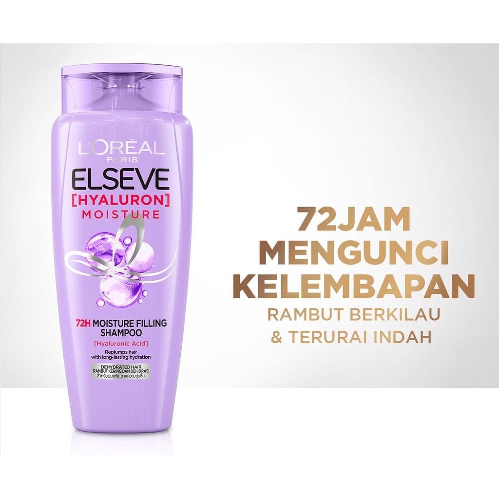 ☘️Yuri Kosmetik☘️ Loreal Paris Elseve Hyaluron Moisture Shampoo 280ml
