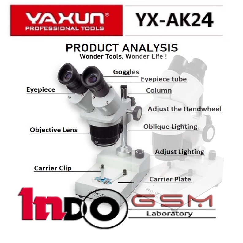 Microscope Yaxun AK24 Microscope Trinocular Microscope Digital Microscope HP Mikroskop Murah Microsc
