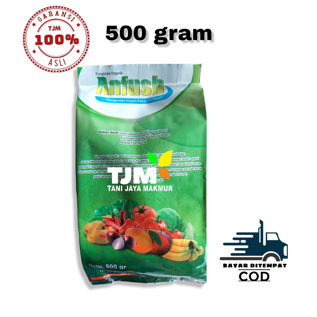 ANFUSH 500 GRAM/fungisida anfush/pupuk pengendali hayati anfush/pupuk hayati anfush/obat cabe anfush