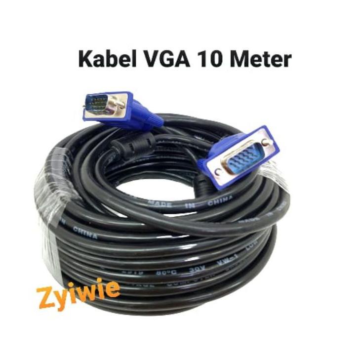 Terlaris Kabel VGA 10 Meter / Cable VGA 10m / Kabel VGA To VGA 10meter