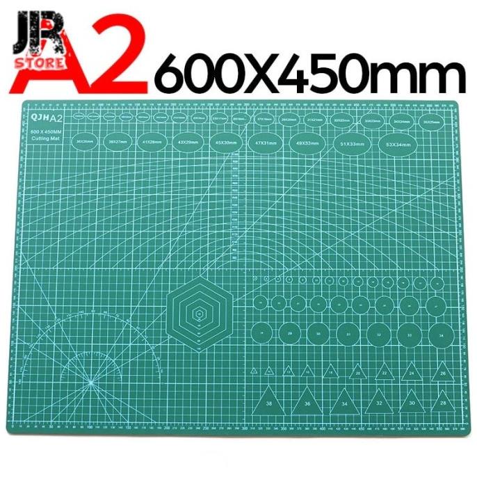 

Terlaris QJH Work Cutting Mat Pad A2 60 x 45 cm - QJ4 - Green Termurah