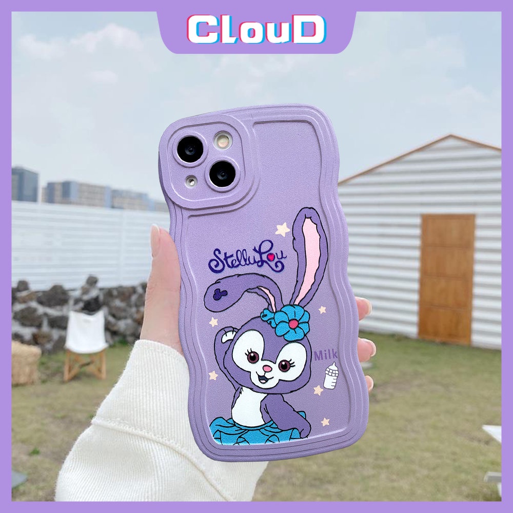 Cute Strawberry Bear Wavy Edge Case Realme C33 C30 C25Y C25 C11 C25s C35 C21Y C20 C12 C15 9i 10 5i 9 Pro+9 5 6i 8Pro 7 8i 7i 8 C3 C1 C20A C20A Kartun StellaLou Lembut Tpu Cover