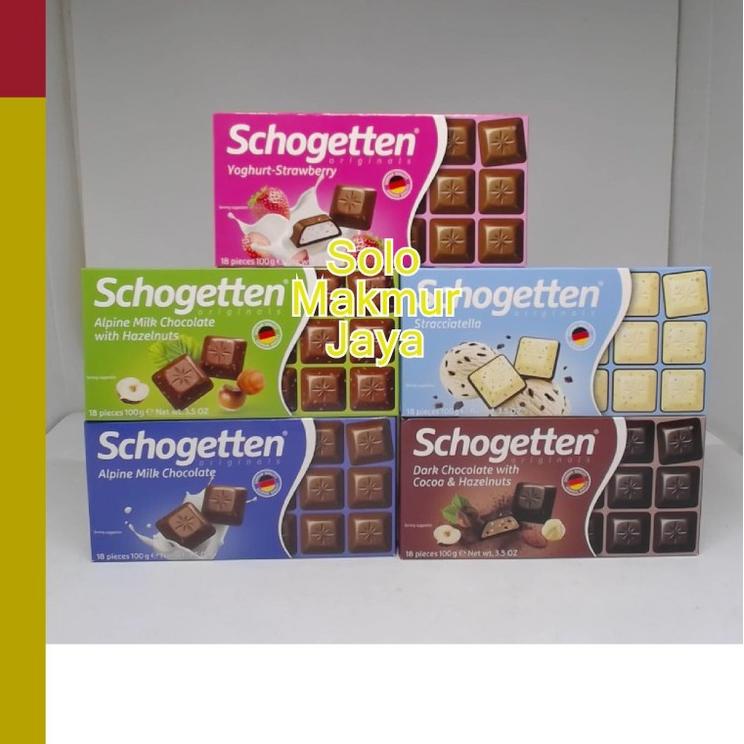 

04J✰ 100% Guaranteed Real Schogetten Originals Chocolate 18 Pieces 100 gr Cokelat Harga Terjangkau
