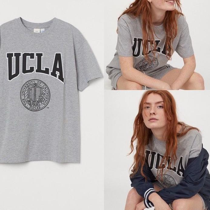 ☊✵ Printed Tshirt Ucla HnM - Kaos Ucla H&M - Kaos H&M Original - Kaos Original Murah - Model Baru
