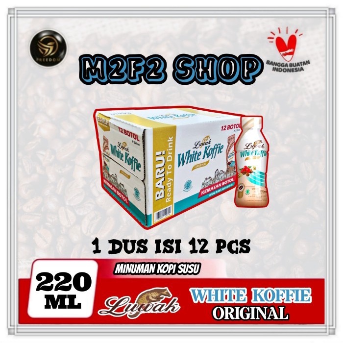 

Kopi Luwak White Koffie Original Botol Pet - 220 ml (Kemasan Karton)