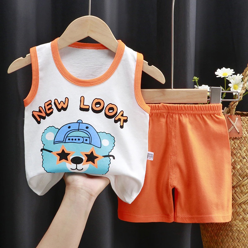 baju bayi baju anak termurah setelan anak import lengan pendek baju 1 set anak bayi