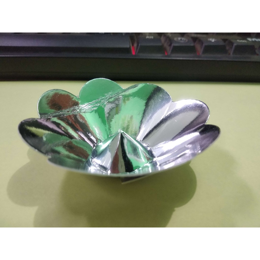 Sudi Tatakan Kue Bikang isi 200pcs - Klepon isi 200 sudi bikang klepon emas dan silver perak