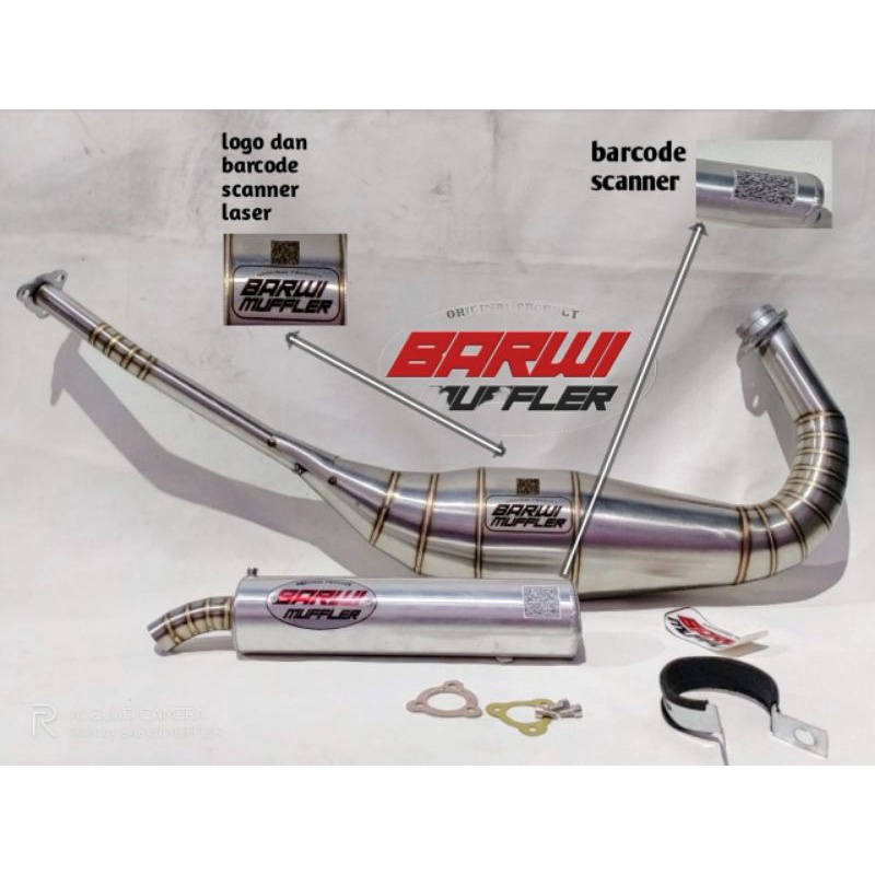 Jual knalpot ninja R RR SS non cobra stainless slincer aluminium lass