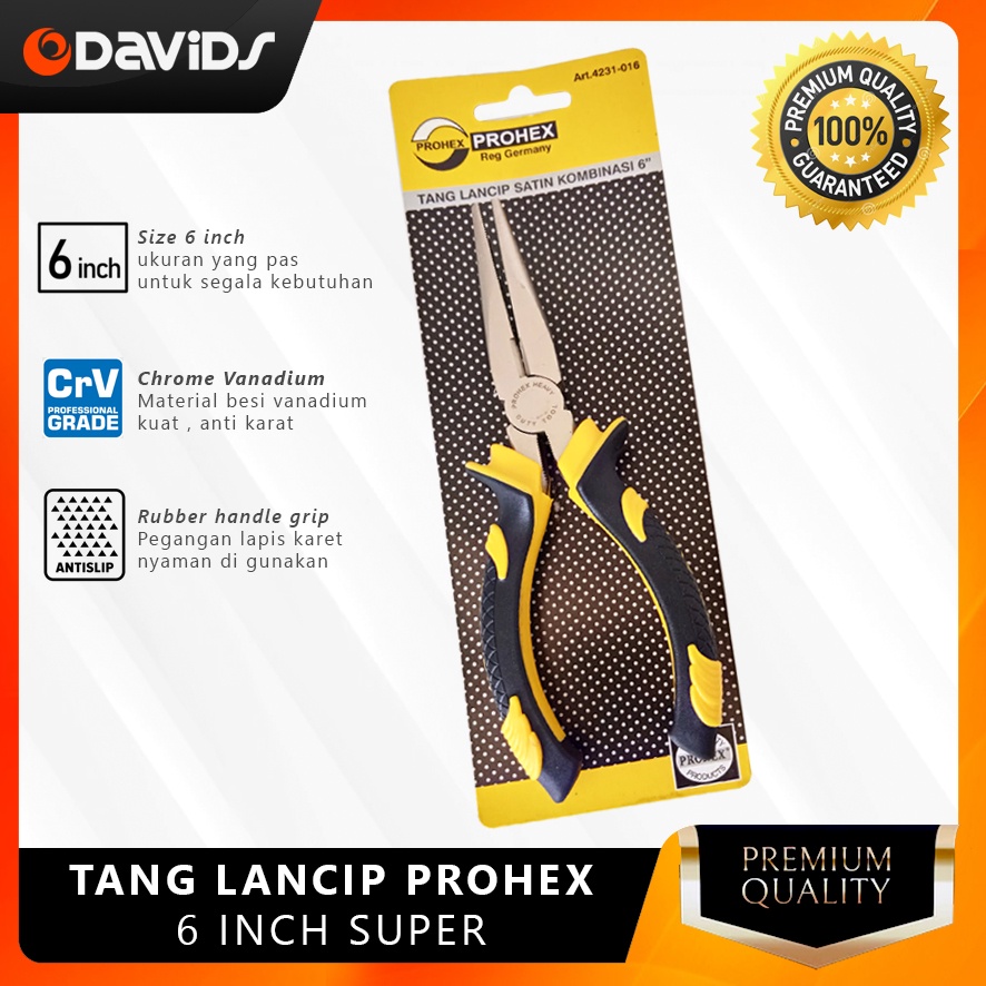 Tang Lancip Cucut Jepit Prohex 6 Inch Super 4231-016