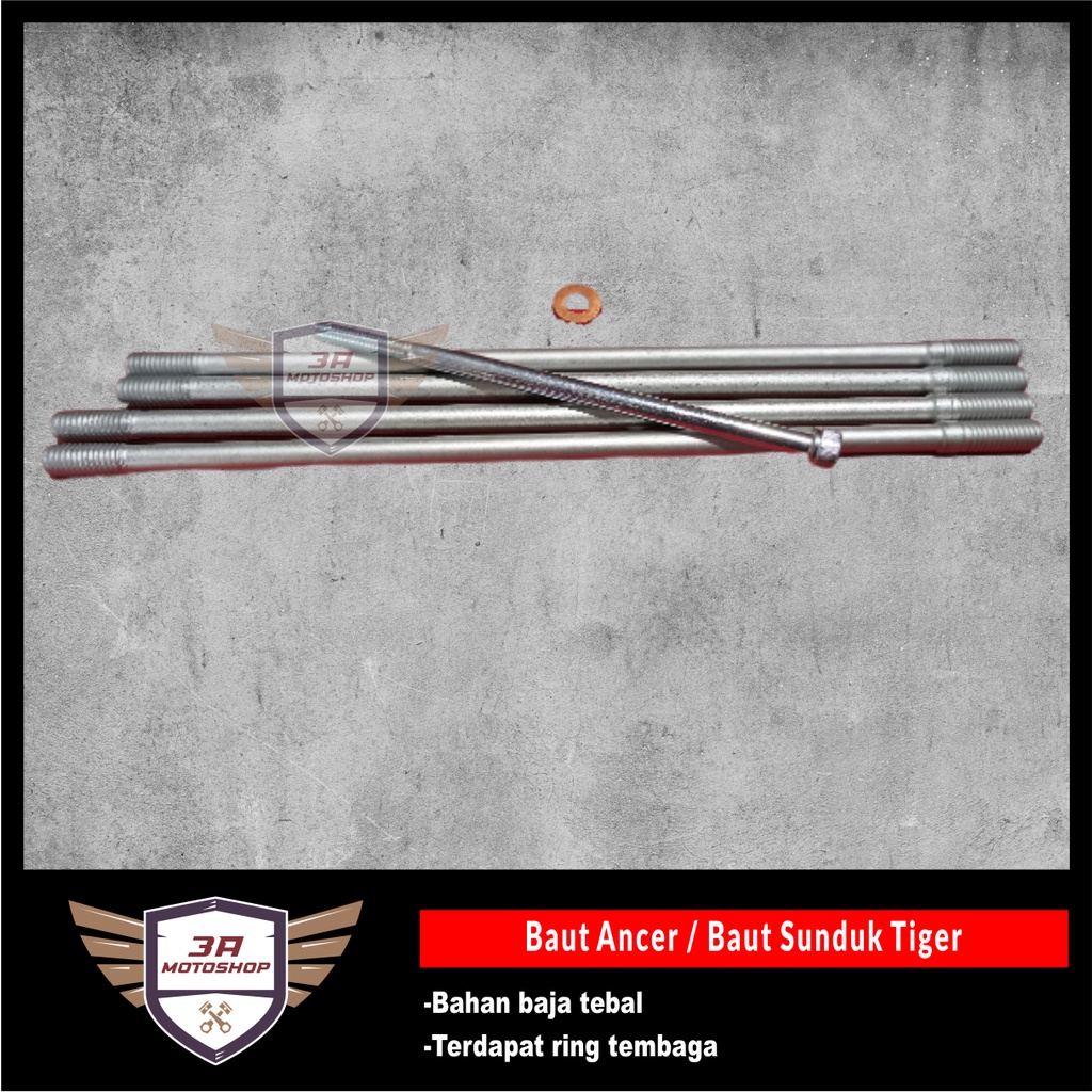 Baut Ancer Sunduk Blok Kop Tiger Baja Set