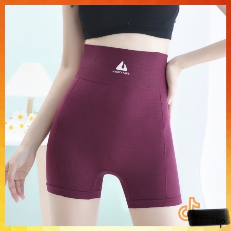 Celana Korset Pinggang Tinggi Legging Pendek Import Wanita CD-3016