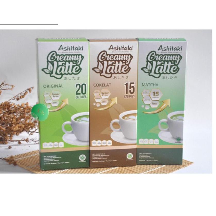 

✨11.11✨ ASHITAKI CREAMY LATTE MINUMAN DIET | MINUMAN BUBUK ANTIOKSIDAN STEVIA Original/ Coklat/ Matcha