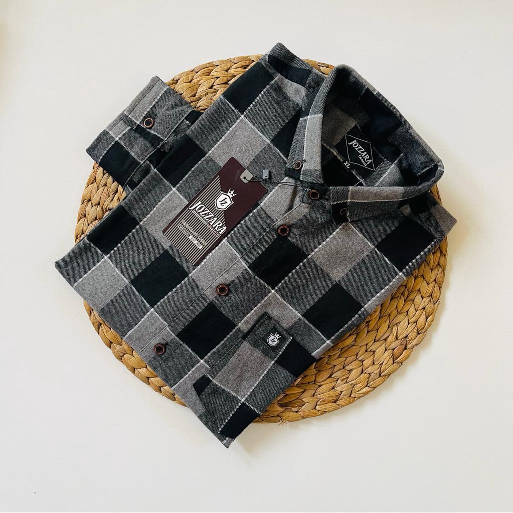 Kemeja Panjang Flanel Pria Square Quality Original Bahan Woll Premium