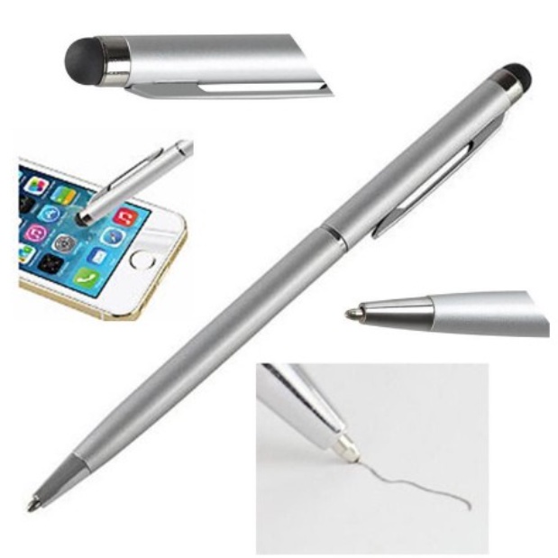 PA Stylus Pen 2IN1 Untuk HP Touch Screen Android Iphone Ipad Universal Touch Screen Pena Sensitive Tablet SS198