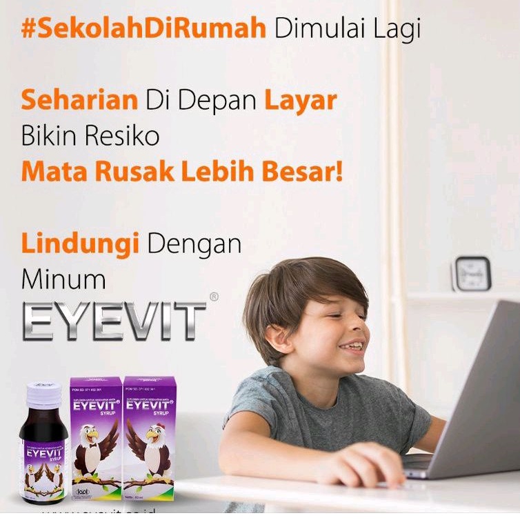 Eyevit Sirup Mata Anak 60 ml cegah mata rusak mata minus