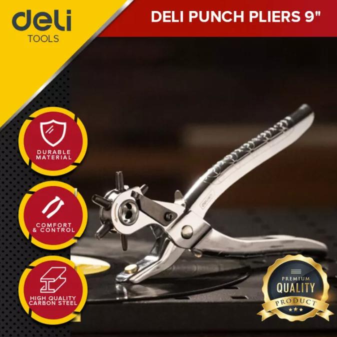 

Deli Hole Puncher / Tang Pembolong Pelubang Sabuk Gesper Kulit DL1919C