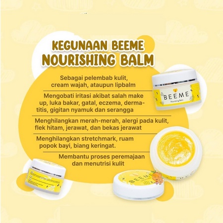 Beeme Nourishing Balm 15Gr Pelembab Serbaguna Ibu &amp; Anak 15 Gram - Kabakids Store