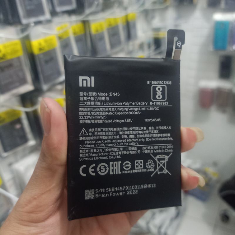 Batre baterai Xiaomi redmi note 5 / note 5 pro bn45 original baterai Xiaomi note 5