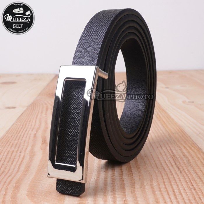 Ikat Pinggang Wanita Ikat Ban Pinggang Wanita Cantol Fashion Kulit PU Women Belt 05 1.5cm - Hitam, P