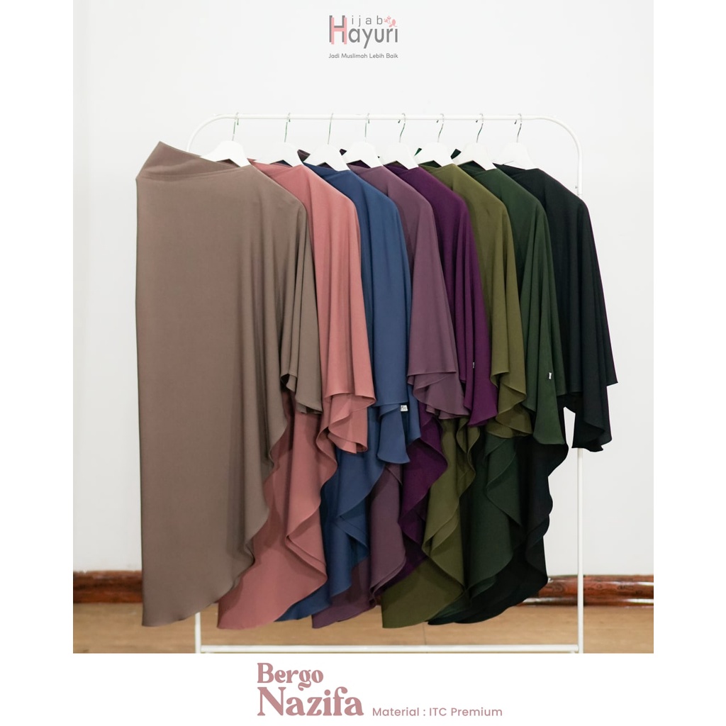 HIJAB HAYURI BERGO NAZIFA | BERGO INSTAN SOFT PED