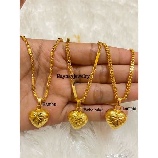 Kalung Koin Lapis Emas 24k / uk 45 cm warna Real mirip emas 24k