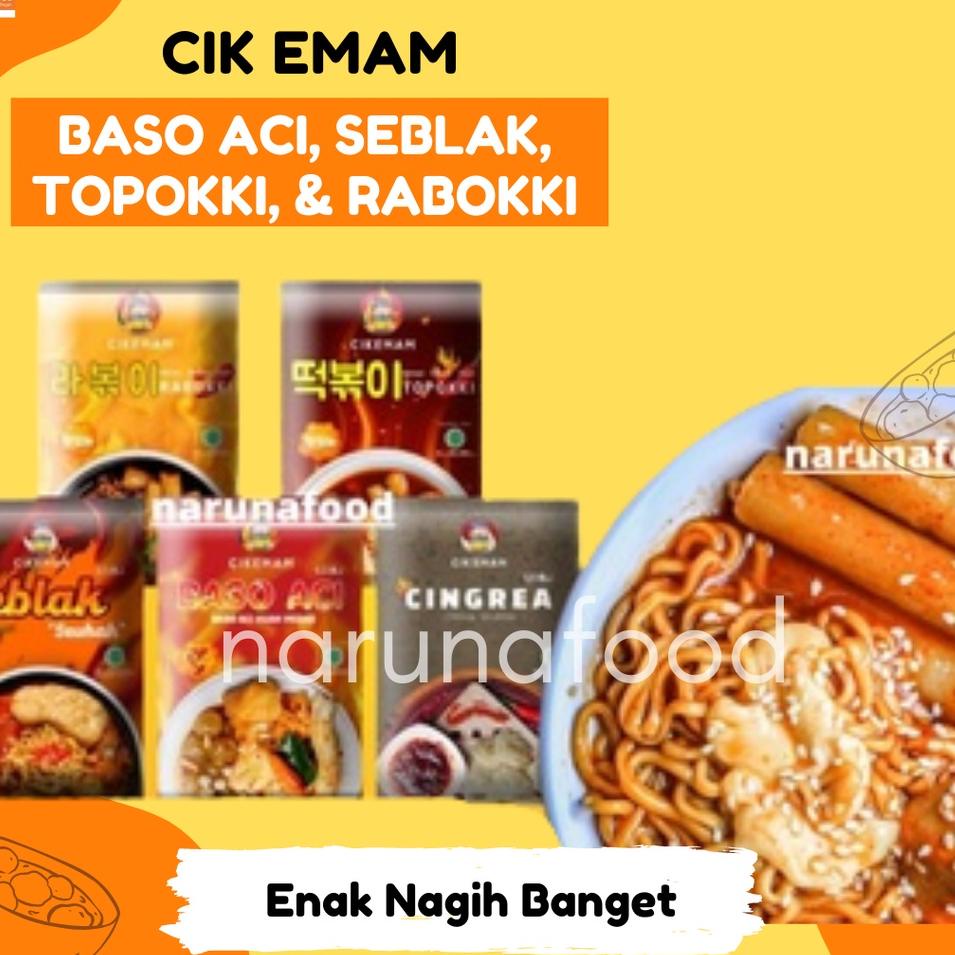 

✔️ PROMO Makanan pedas korea toppoki rabokki baso aci cireng cikemam