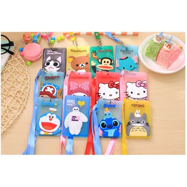 IKILOSHOP ID Card Holder Kartun Tempat Kartu Motif Kartun Lucu