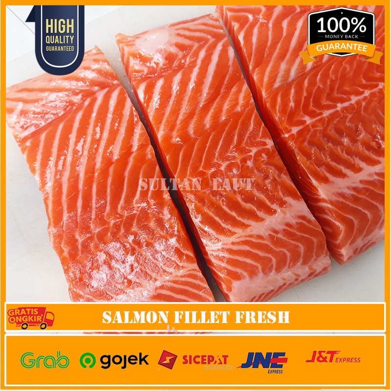 

Ikan Salmon Fillet Trout @200gr Norwey Fresh Grade A Murah