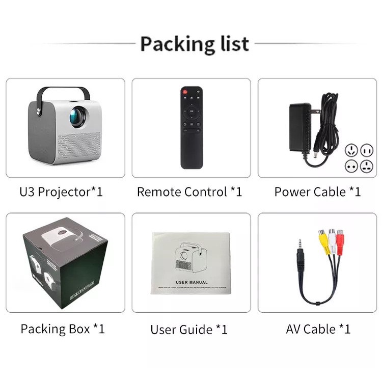 Velopiii67 Smart Proyektor Mini Android Q3 4000 Lumens Proyektor Screen Mirroring Proyektor 4000