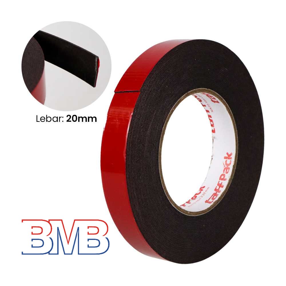 

N22 SIZE LEBAR 20MM Lakban Double Tape Foam TaffPACK