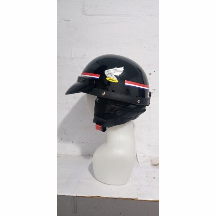 Helm chip Honda jadul C70 - Hitam, All Size