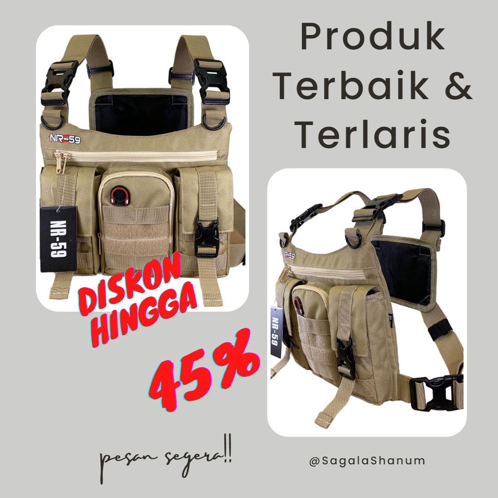 Tas Dada Pria Tactical / Tas Dada Tactical / Tas Dada / Chest Bag / Tas Dada Army / Tas Dada Pria / 