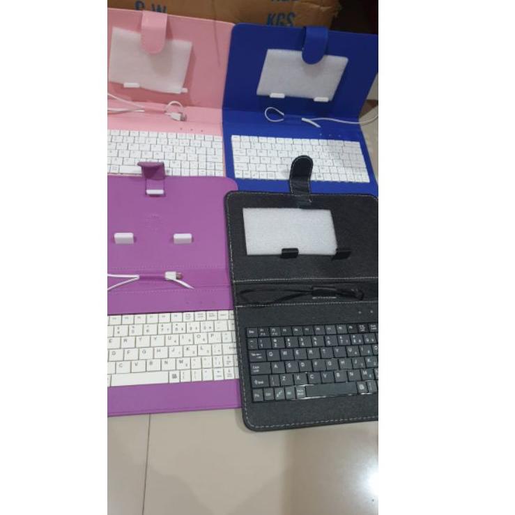 Garansi Terpercaya keyboard hp android /tablet micro usb Keyboard Flip Holster Case